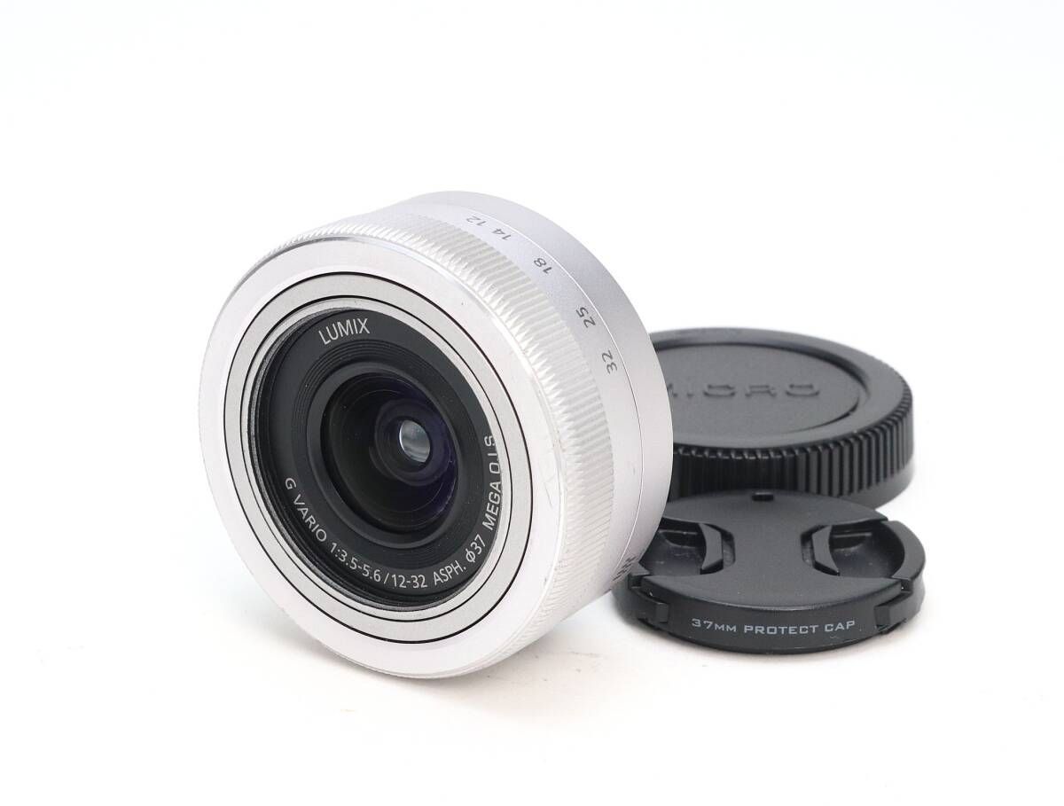 B 並品 Panasonic パナソニック LUMIX G VARIO 12-32mm F3.5-5.6 シルバー ASPH. MEGA O.I.S. H-FS12032 初期不良返品可 110-121