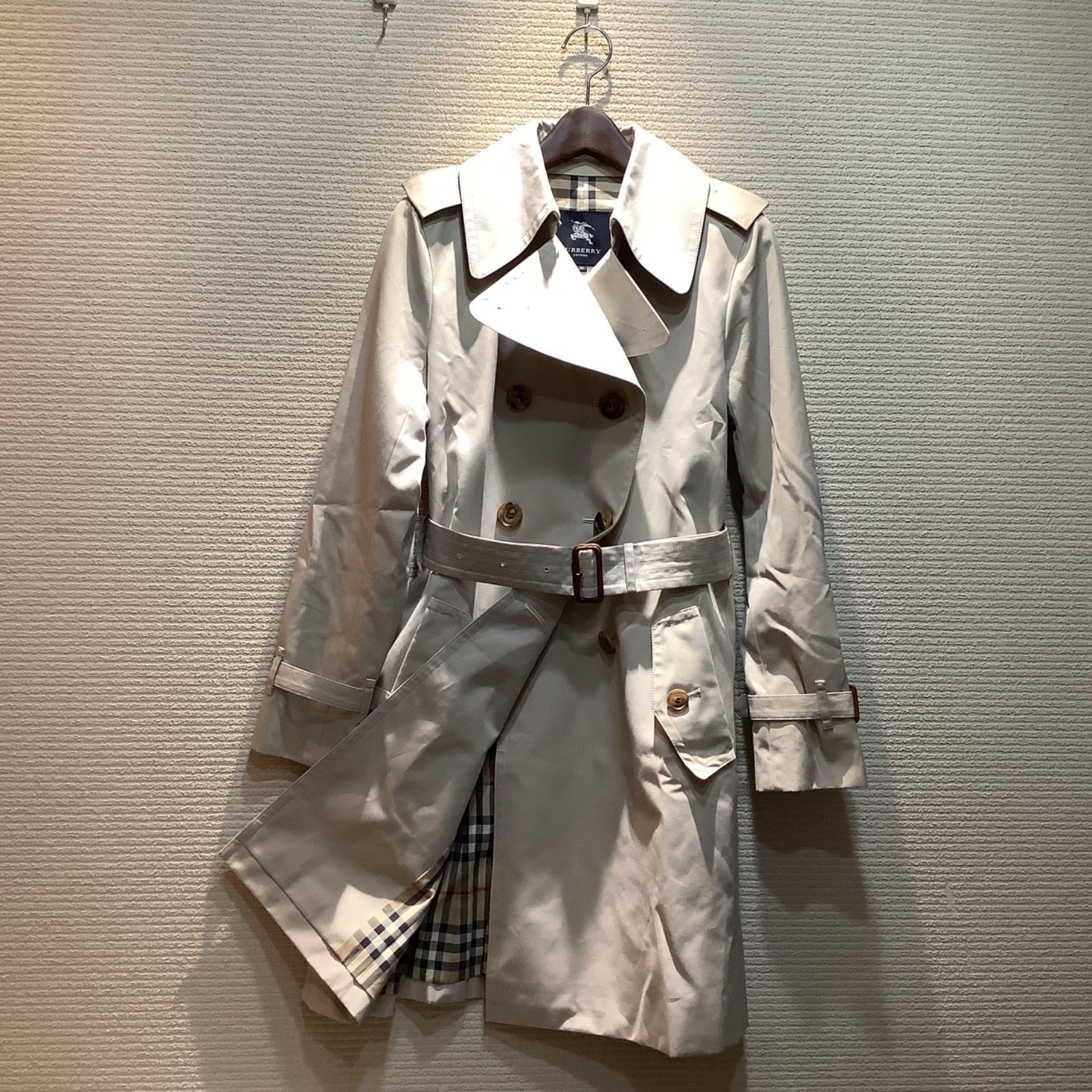 三陽商会 バーバリーロンドン BURBERRY LONDON チェック柄 トレンチ