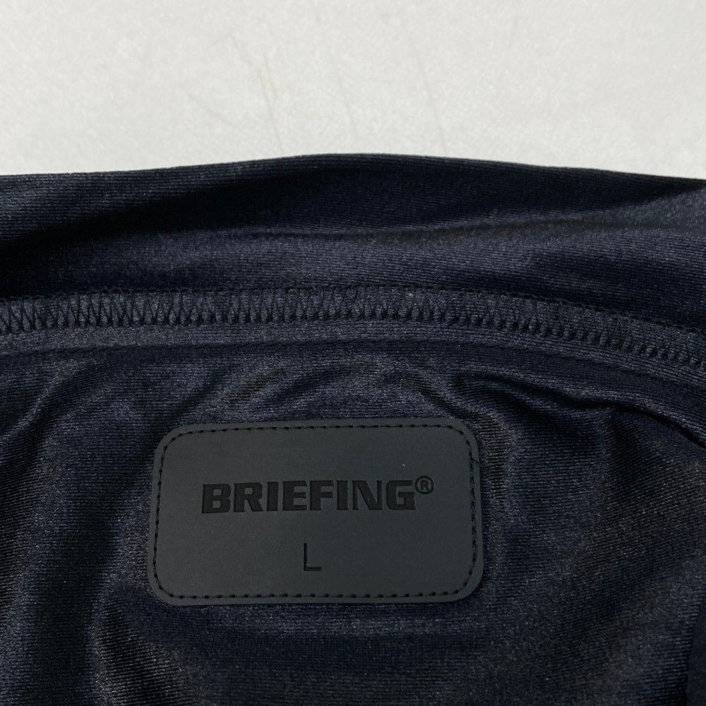 サイズ：L BRIEFING GOLF ブリーフィング 半袖モックネックT