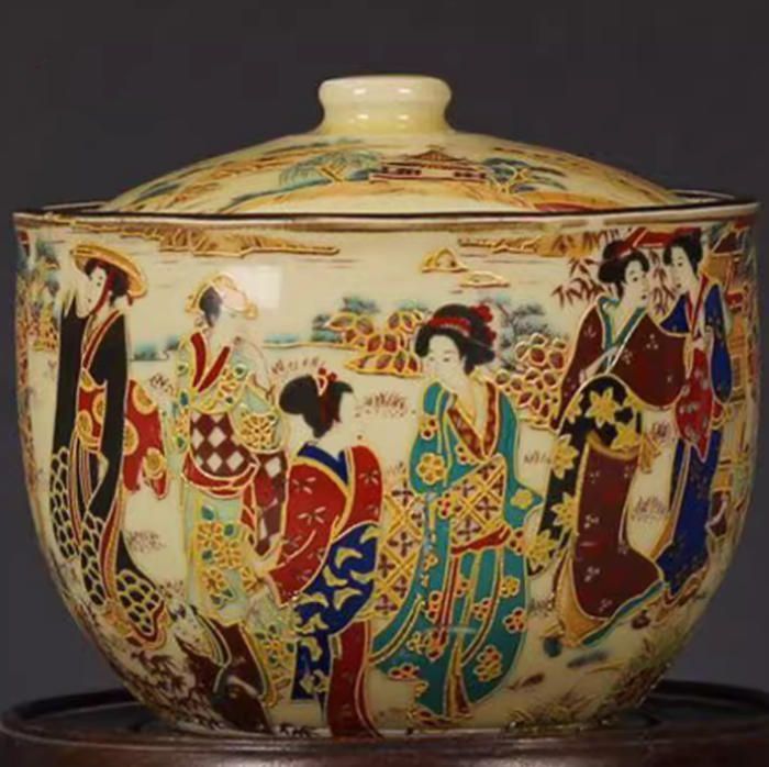 唐代の人物画古代磁器民国の粉彩異域の風情ある人物缶骨董骨董