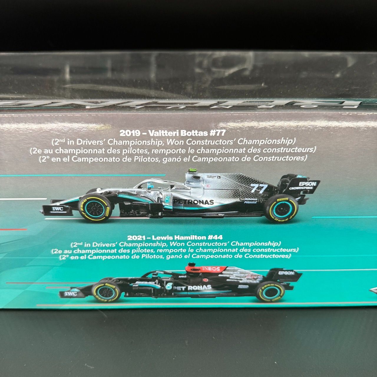 1:43 フォーミュラ1 ダイキャストカー 6個セット　メルセデス 1:43 フォーミュラ1 ダイキャストカー 6個セット メルセデス