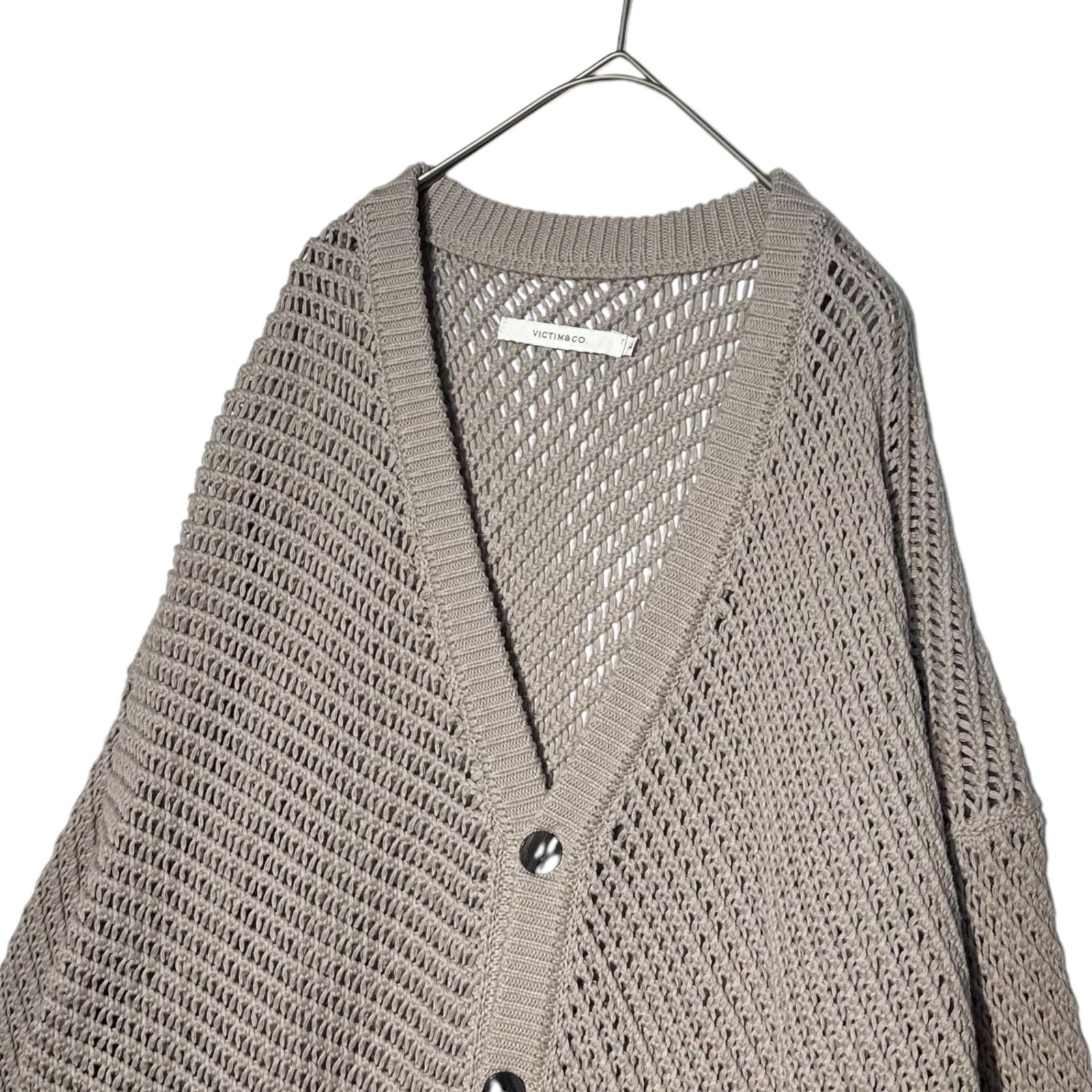 VICTIM(ヴィクティム) 24SS SUMMER CARDIGAN サマー カーディガン 透け 