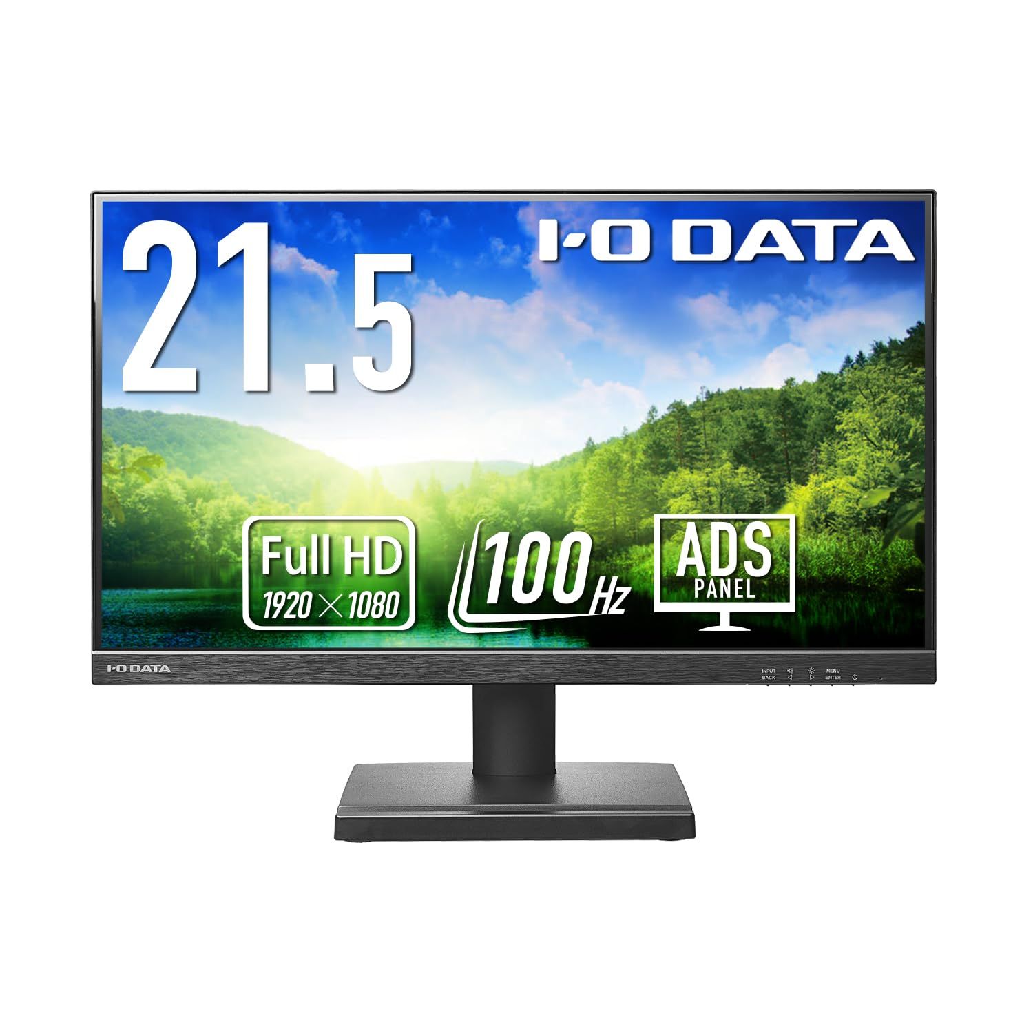 IODATA モニター 21.5インチ 100Hz ADSパネル 非光沢 ブラック HDMI×1|DisplayPort×1|スピーカー付|VESA対応|土日サポート|日本メーカー EX-D222SD