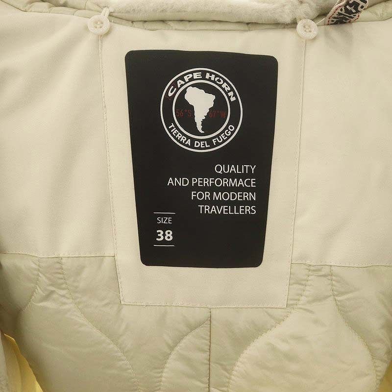 ケープホーン CAPE HORN 中綿コート フード フェイクファー 38  