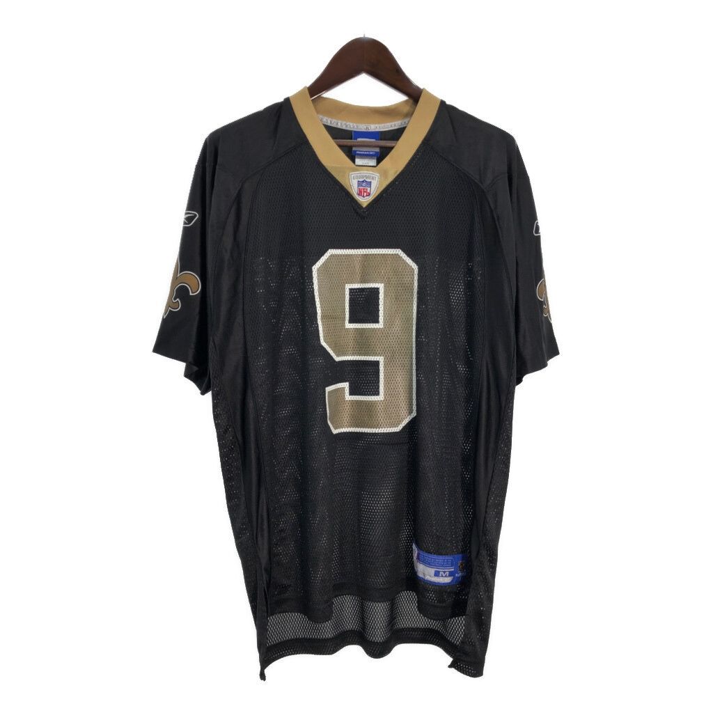 Reebok リーボック NFL ニューオーリンズ セインツ ユニフォーム プロチーム アメフト スポーツ ブラック メンズ M 古着 U1165