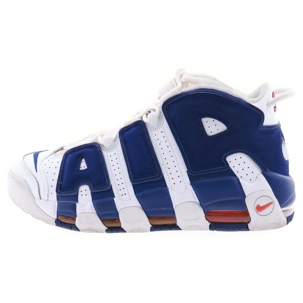 NIKE (ナイキ) AIR MORE UPTEMPO 96 エア モア アップテンポ ハイカットスニーカー ホワイト/ブルー US9.5/27.5cm 921948-101