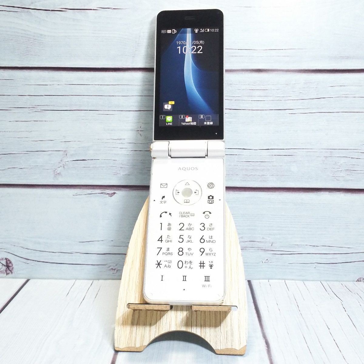 【送料無料】Softbank 601SH AQUOS ケータイ2 WHITE ホワイト 本体 白ロム SIMロック解除済み SIMフリー 697400