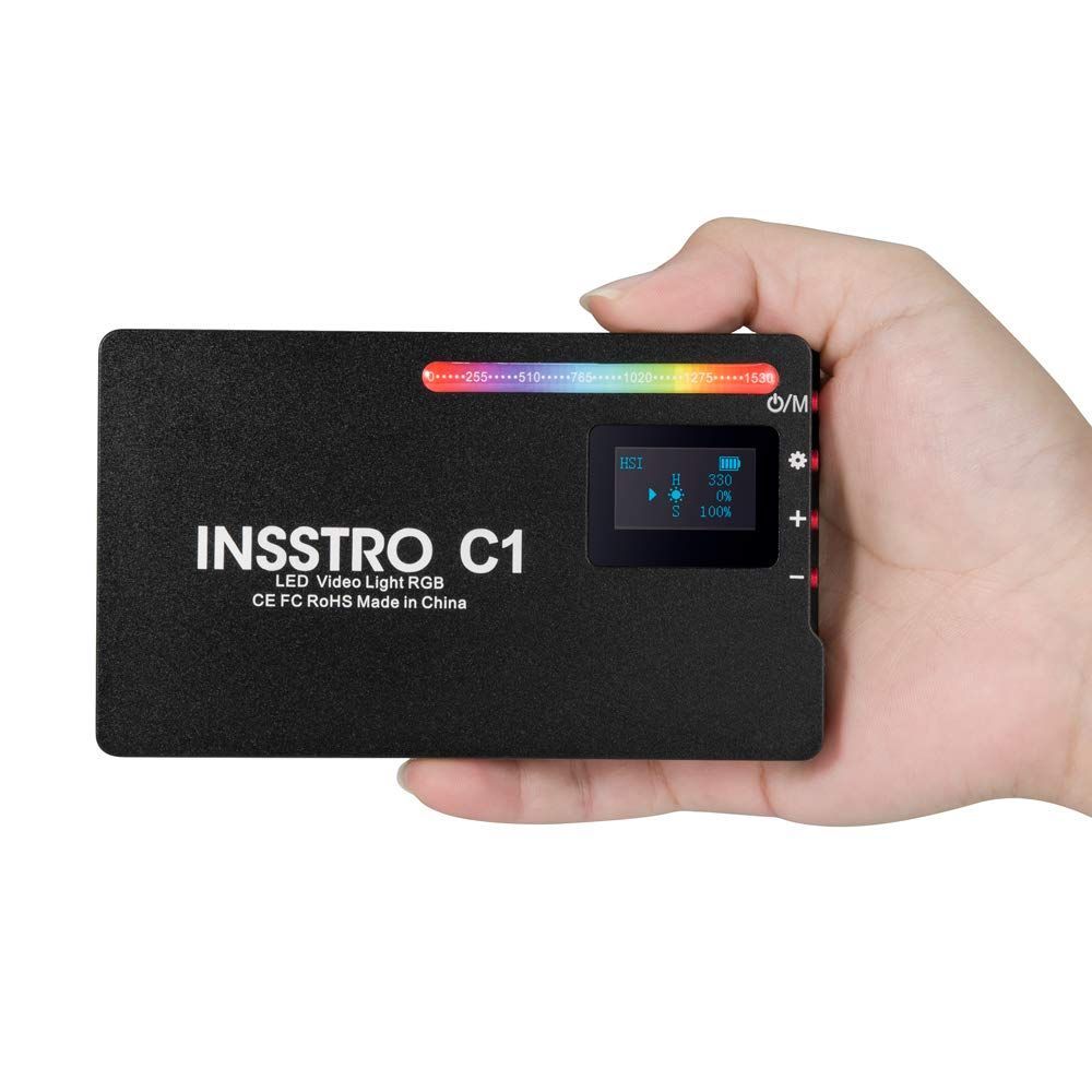 INSSTRO C1 RGBライト LEDライト 2500k～8500k 2時間 - いろはショップ