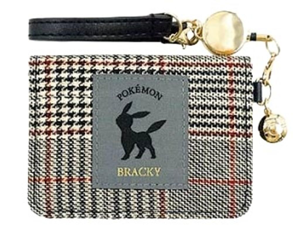 マリモクラフト ポケモン チェックシリーズ 2つ折りパスケース チェック ブラッキー W140×H100×D35mm PKM-869