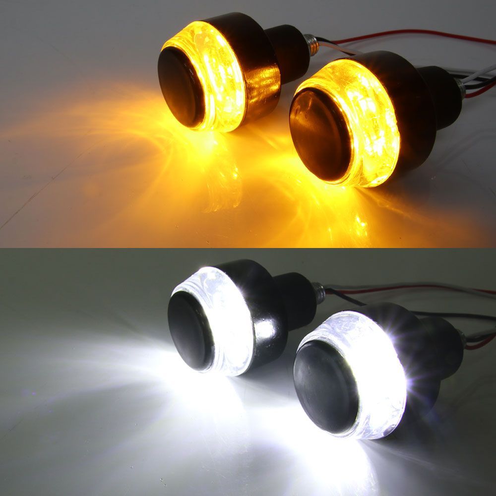 バーエンドライトウインカー●WingLights360Fixed●ウィングライト Amazon | WAIWAIGOODS バイク 用 LED バーエンド ウインカー