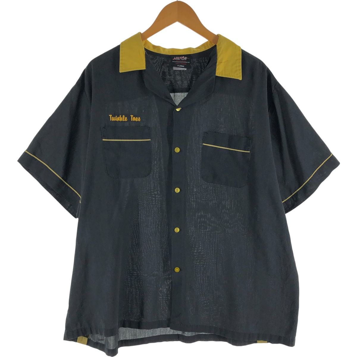 古着 ヒルトン HILTON オープン ボウリングシャツ メンズXL相当|eaa536429