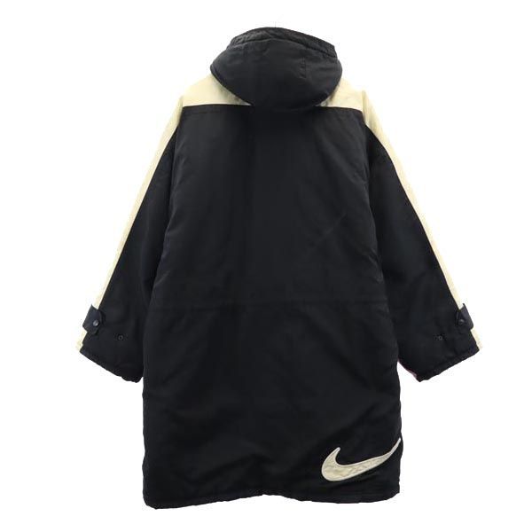 ♦︎白タグ　90s' NIKE ベンチコート♦︎ ナイキ 90s 00s 白タグ オールド 中綿 ベンチコート M 黒 NIKE