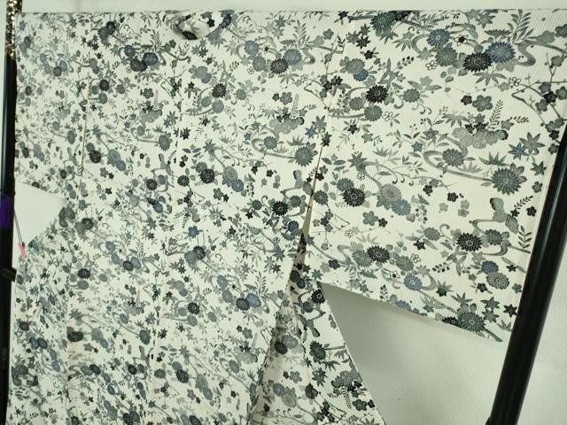平和屋着物■極上　夏物　伝統工芸士江戸小紋　堅駒絽　染師　吉江明　江戸の彩　まるやま扱い　反端付き　逸品　DZAA7336kh5 平和屋着物□極上 夏物 伝統工芸士江戸小紋 堅駒絽 染師 吉江明 江戸の