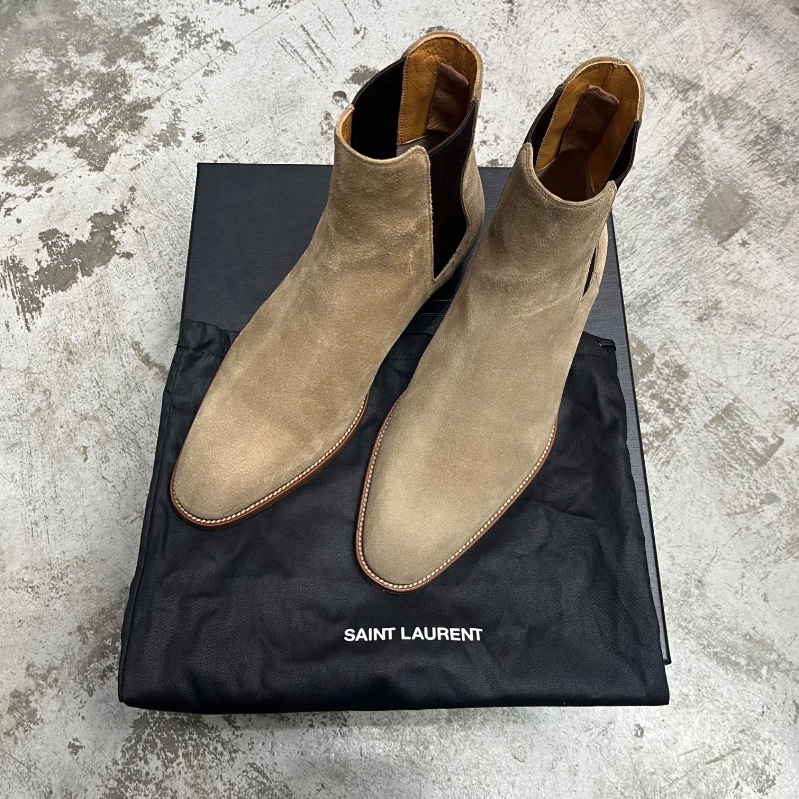 エディ期 サンローラン サイドゴアブーツ スウェード シガー celine 常田 SAINT LAURENT サンローラン （SAINT LAURENT） パリ サイドゴア