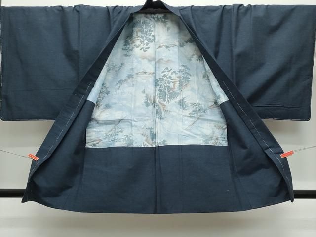 平和屋着物○男性 結城紬 アンサンブル 杢 正絹 逸品 CAAV6753vf 平和