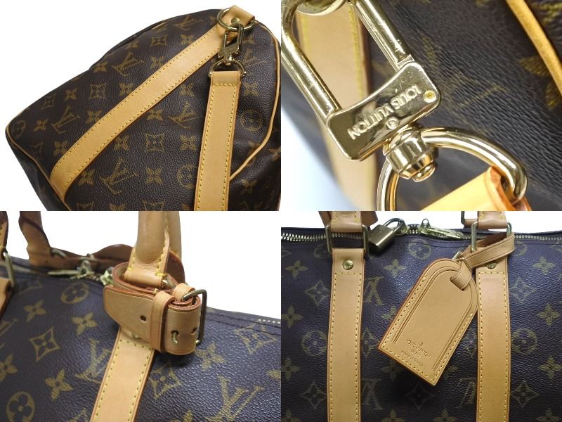 極美品 ルイヴィトン モノグラム キーポル バンドリエール 60 レザー