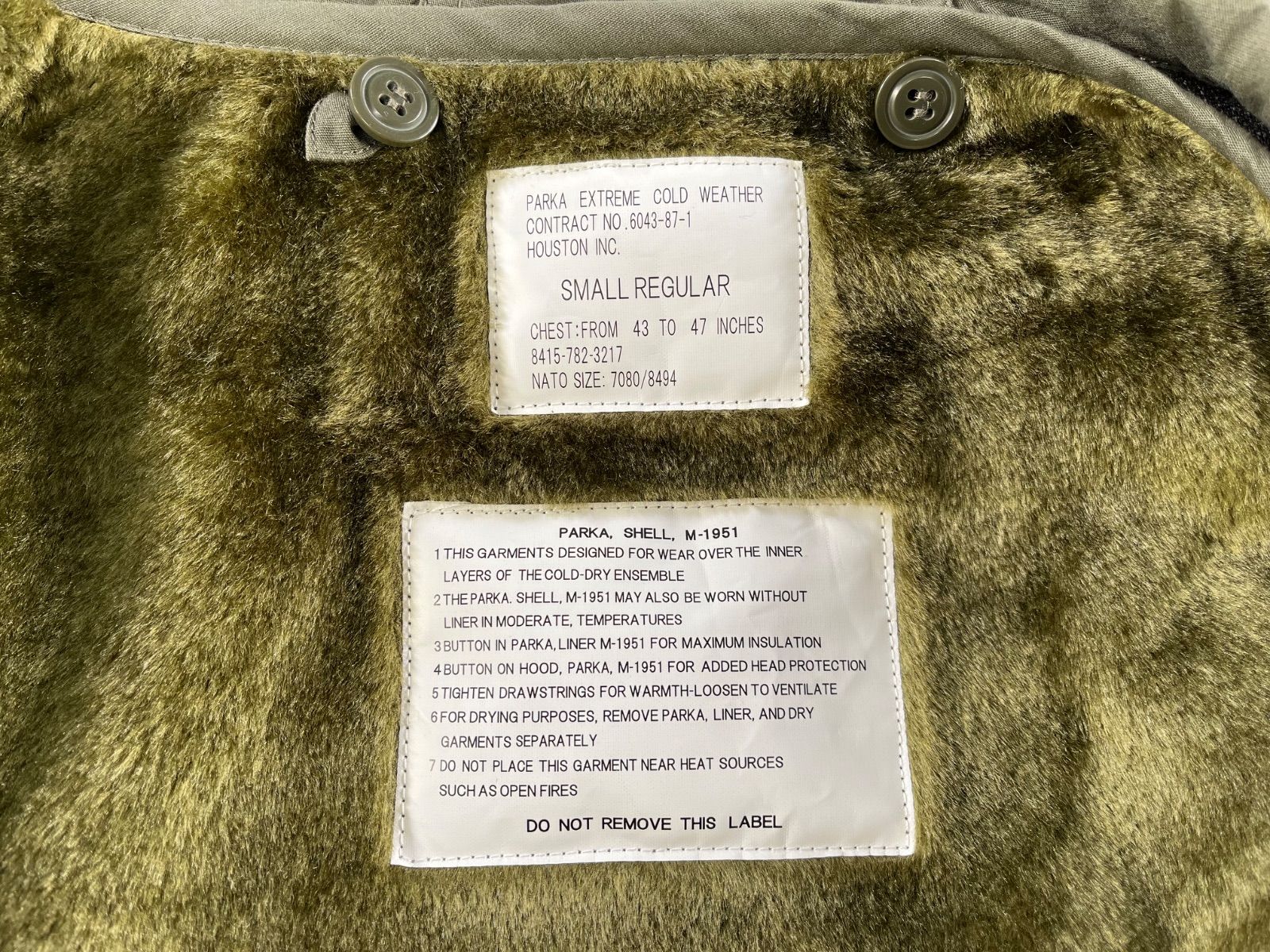 ☆美品 HOUSTON ヒューストン M-51 パーカー FISHTAIL PARKA