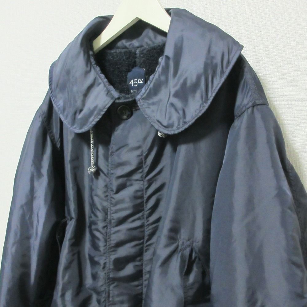 ナイロン×ボアの908ダンボカラーコート リバーシブル 81220014.jpg