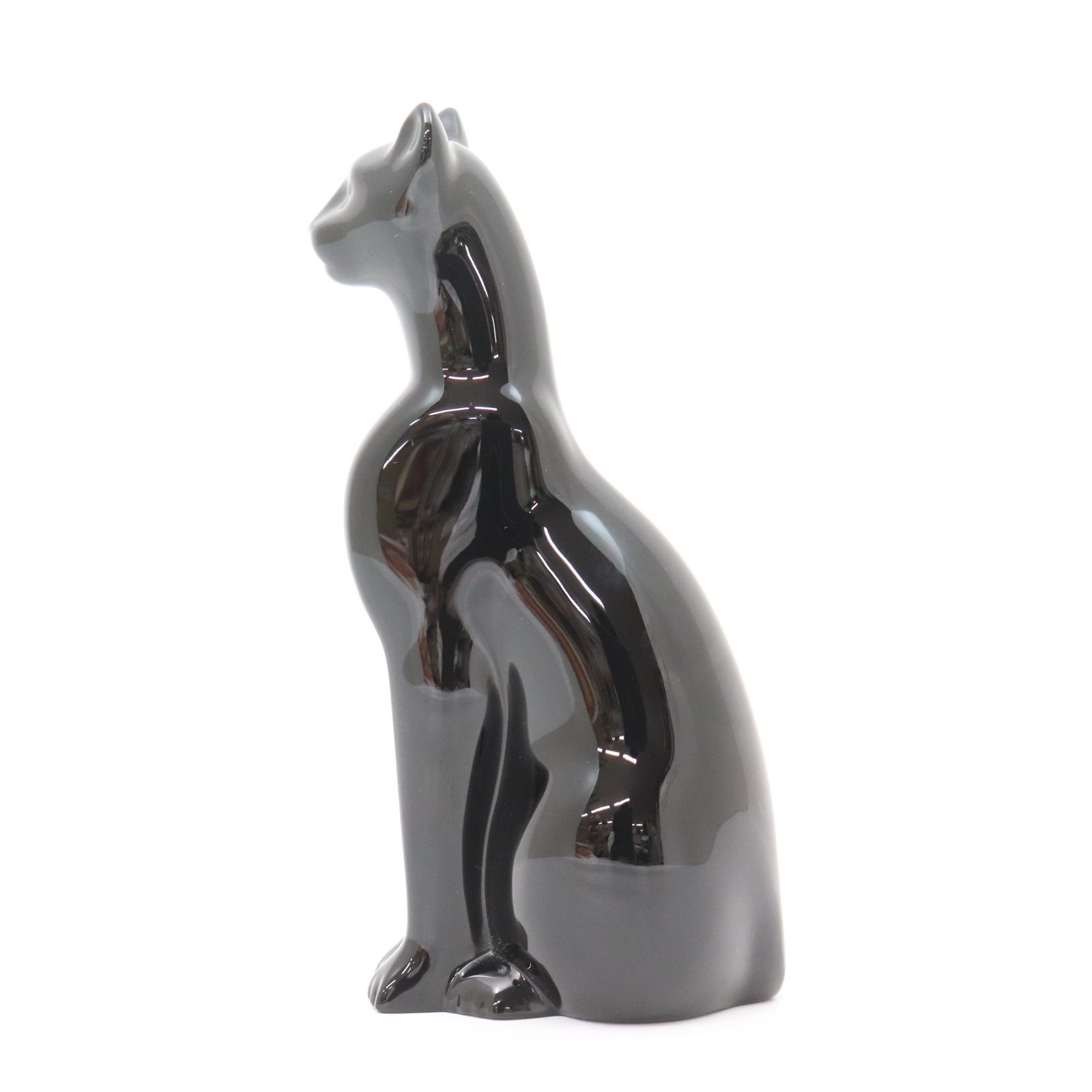 ☆ 極上ビンテージ バカラ エジプシャンキャット 黒猫 置物 Baccarat