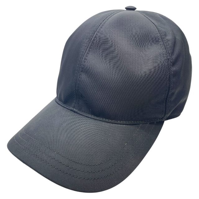 プラダ 2HC274 Re Nylon 帽子 ベースボールキャップ アクセサリー ナイロン トライアングルロゴ プレート ブラック PRADA サイズ XL メンズ 感 人気モデル 定番デザイン