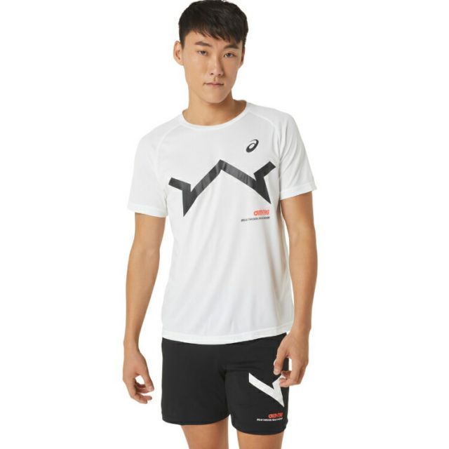 asics アシックス A-I-M CYBERCOOL SS TEE ブリリアントホワイト 2XL 2031E004 100 | スポーツ メンズ 2XL ホワイト 白 服 衣類 衣料品ウェア フィットネスウェア ウエア シャツ Tシャツ 半袖 吸汗速乾 ポリ
