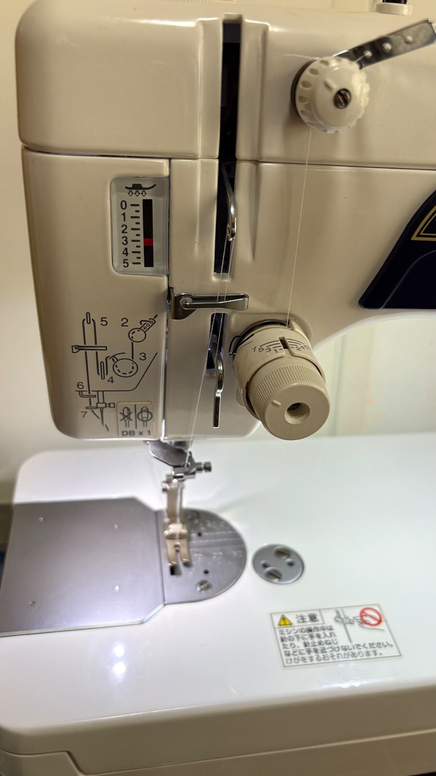 職業用ミシン　ジャノメ　コスチューラ800DB　美品 JANOMEジャノメ 職業用 コスチユーラ800DB クロスガイド&三巻