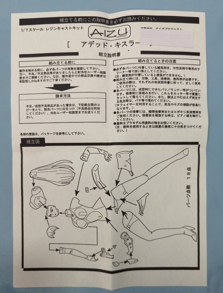 AIZU 1/7スケールレジンキャストキット 原型 大黒や工房 AIZU 1/7スケールレジンキャストキット 原型 大黒や工房