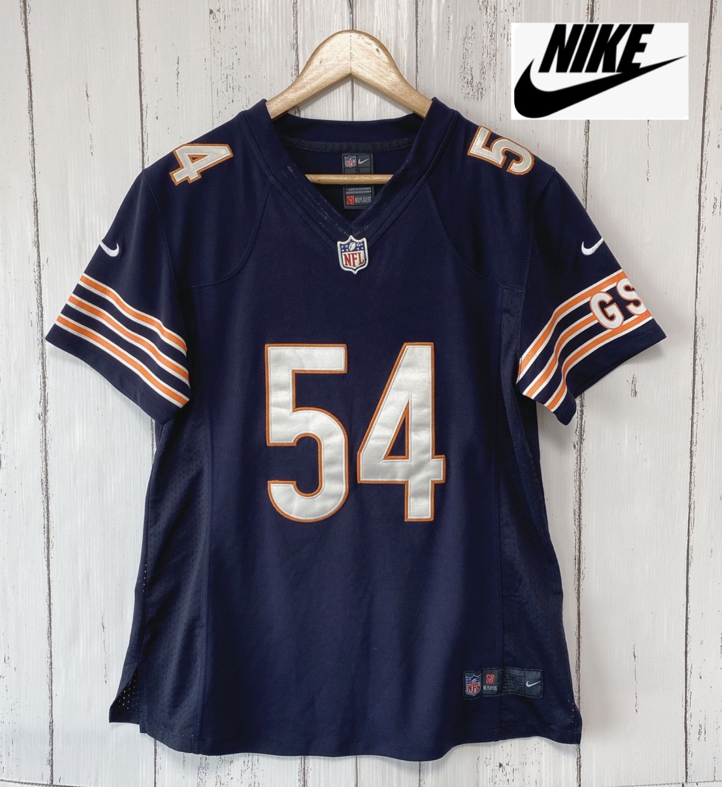 NFL NIKE ナイキ 54 GSH CHICAGO BEARS ネイビー Tシャツ ゲーム
