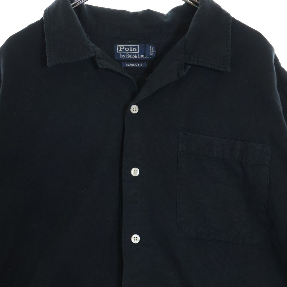 【極美品】 90's  Ralph Lauren シャツ 黒 ヴィンテージ　黒 POLO RALPH LAUREN (ポロラルフローレン) 90S VINTAGE