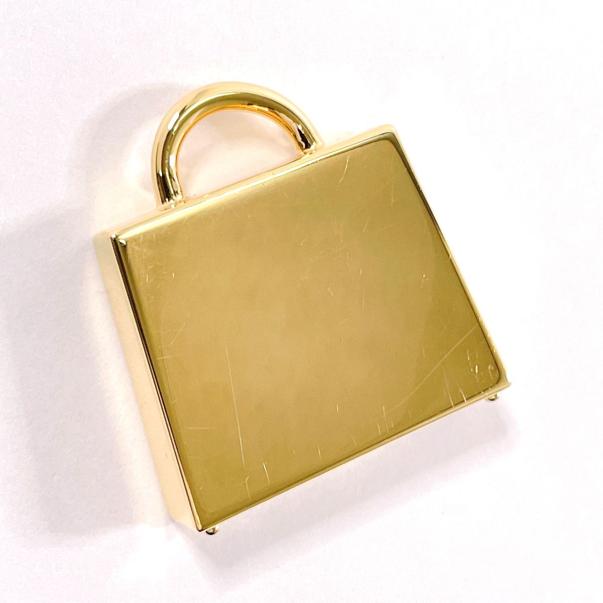 名東】エルメス キュリオジテ チャーム2個セット ゴールドカラー