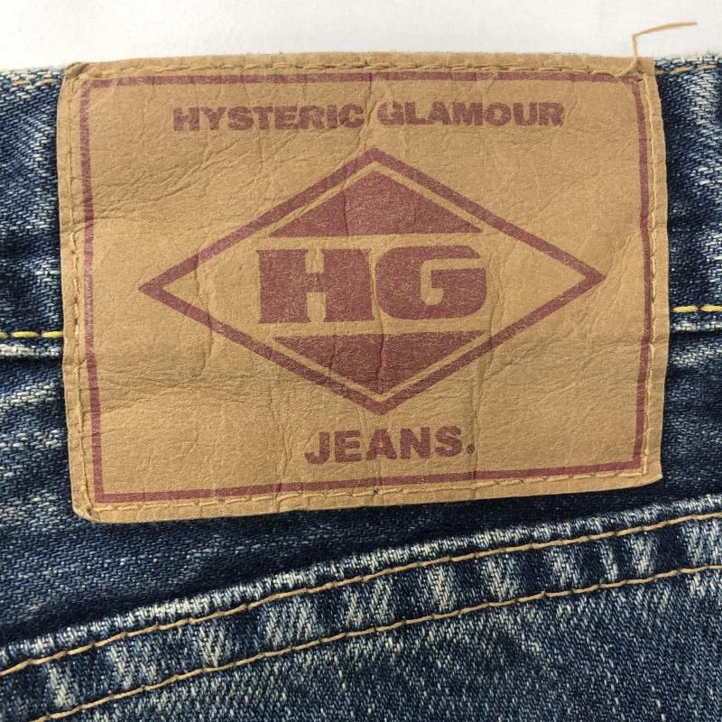 【中古】HYSTERIC GLAMOUR 小窓リメイク デニムパンツ 34 4AP-2104 ブルー ヒステリックグラマー[10]