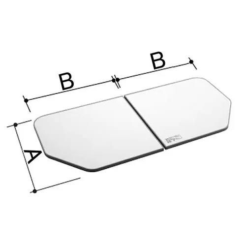 YFK-1694B-D4 LIXIL INAX 風呂フタ 薄型保温組フタ 2枚組 奥行880mm 横幅765mm