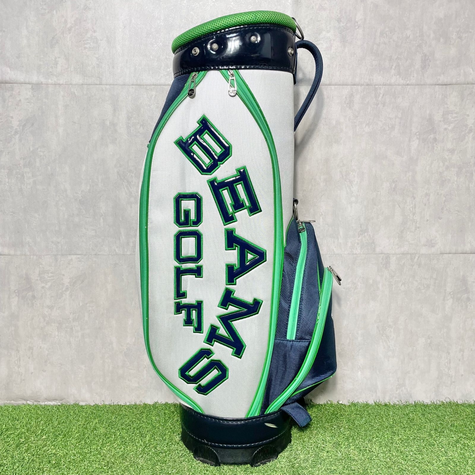BEAMS GOLF キャディバッグ ブラック/グリーン BEAMS GOLF / new