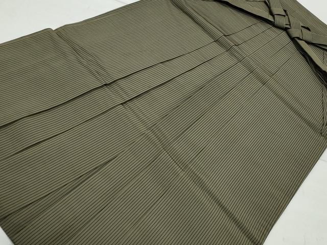 平和屋着物●男性 馬乗り袴 神代仙台平 間道 正絹 CAAX1156vf