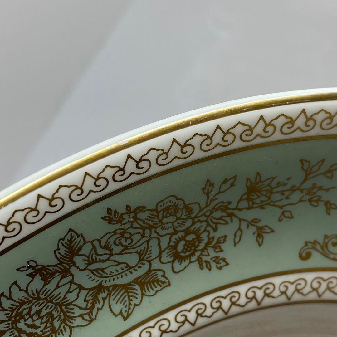 洋3ウェッジウッドコロンビアセージグリーン オーバルプレート4枚