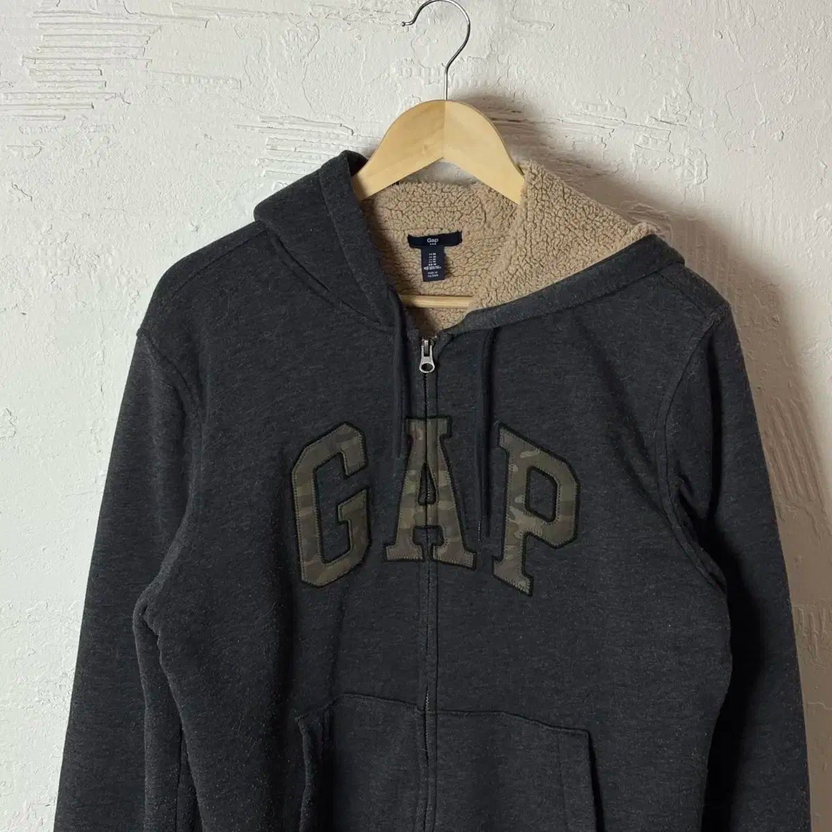 679 製品名: Gap ボアフリース フード付き ジップアップパーカー