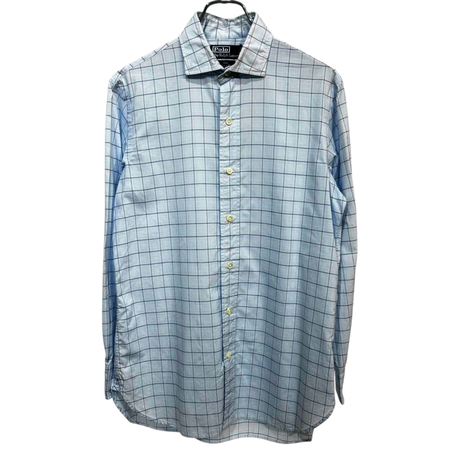 90s~2000s POLO by Estate Custom Fit Plaid Check Shirt ラルフローレン ポロ ポロバイラルフローレン ポロラルフローレン チェックシャツ ポニー無し