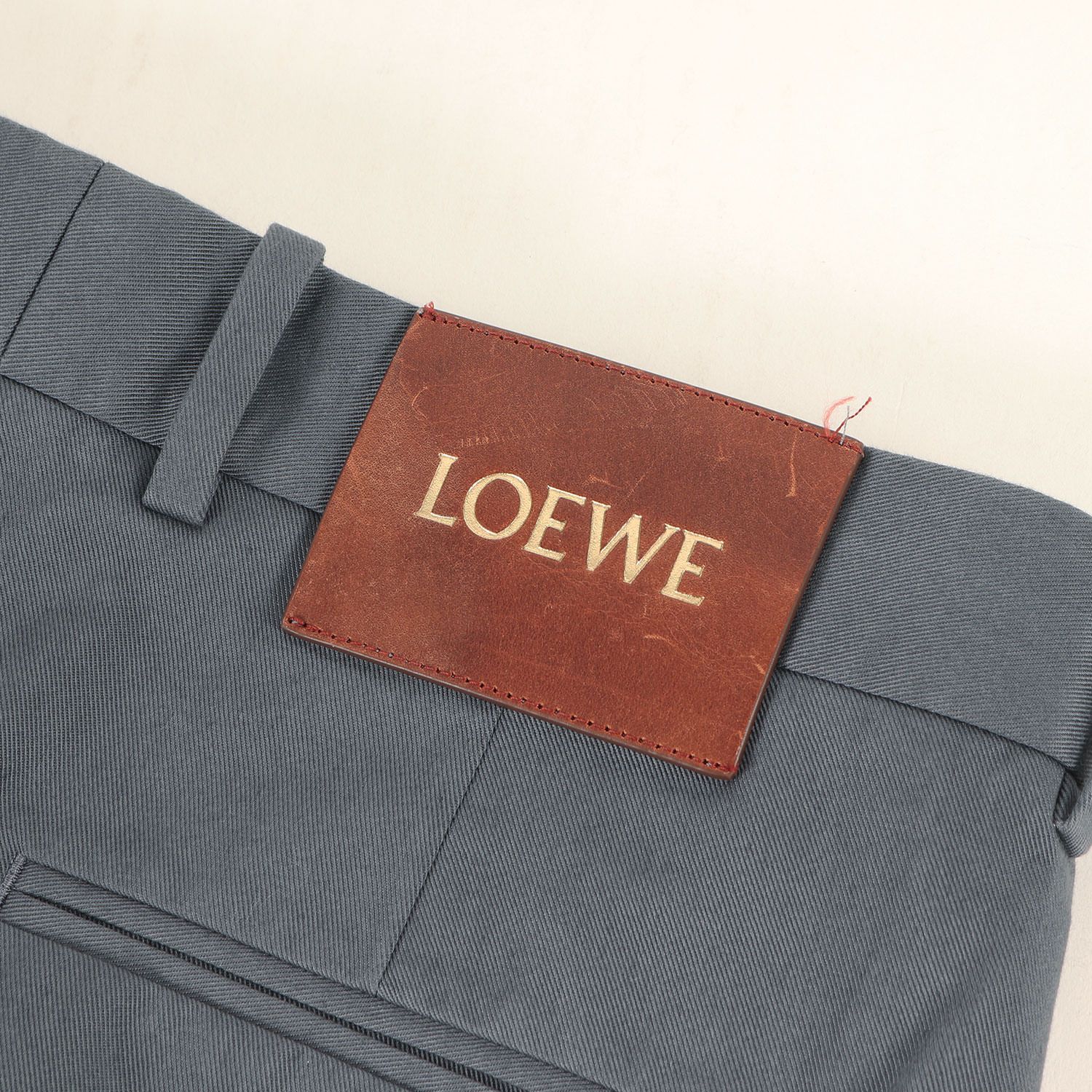 LOEWE ロエベ パンツ グレイッシュブルー サイズ:46 | 25SS