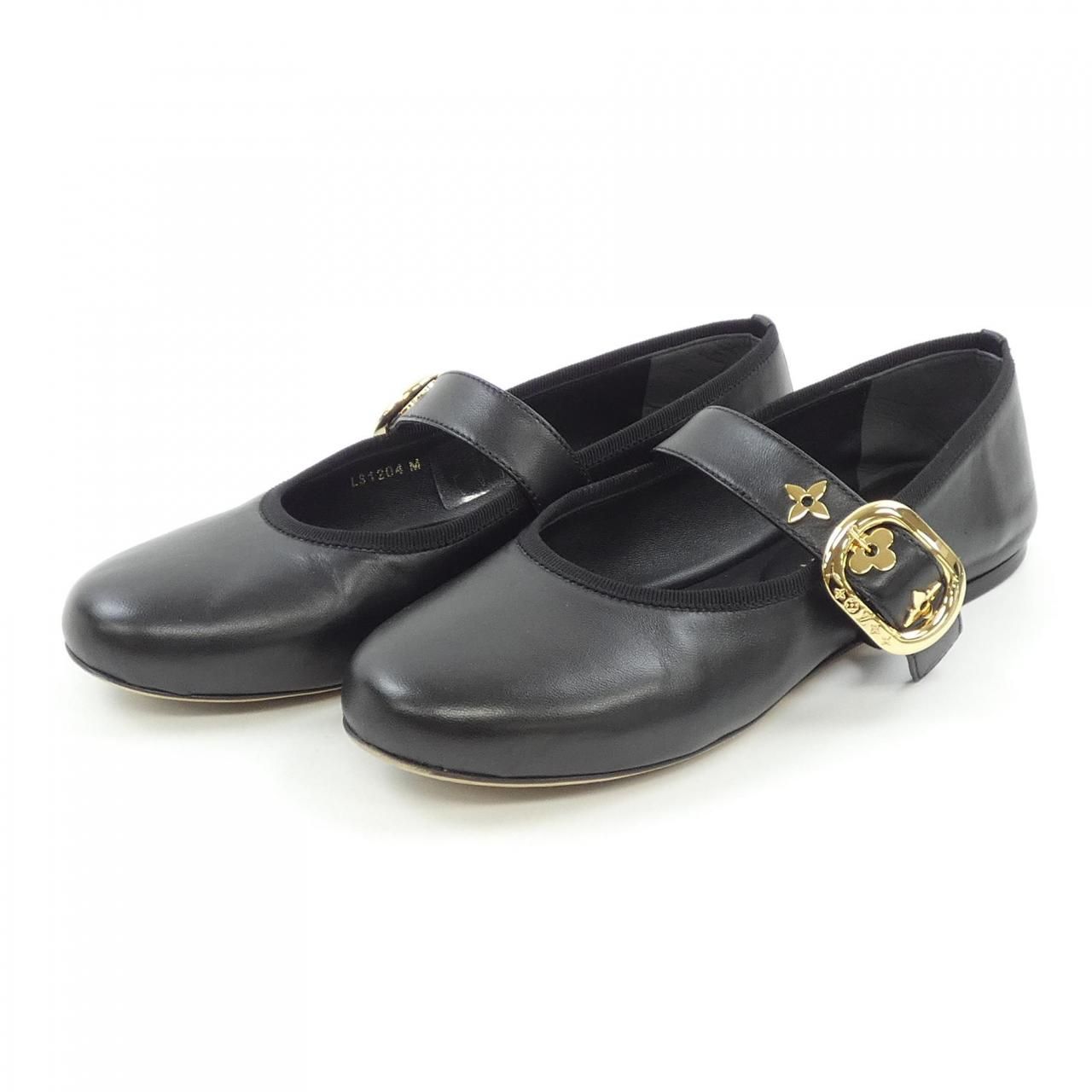 ルイ・ヴィトン ニーナライン バレエシューズ パンプス 靴 36 ラフィア