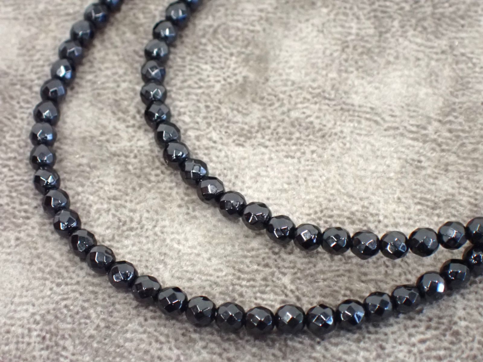 ジャスティンデイビス　オニキスチェーン　ネックレス　ブレスレット　約50cm Justin Davis ジャスティンデイビス カットオニキスストーン製