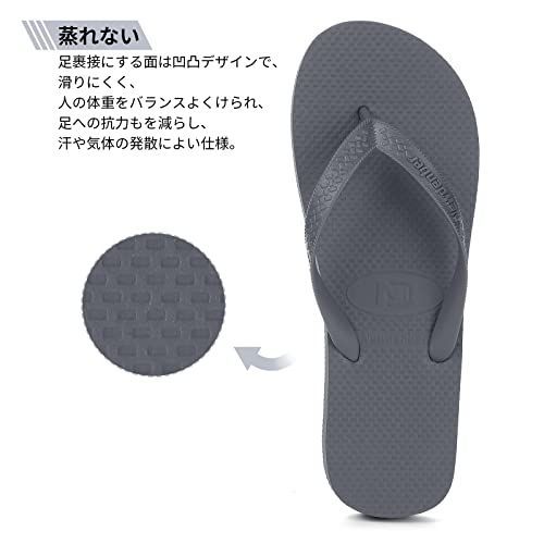 ダークグレー_28.5 cm [NeedBo] NDB ビーチサンダル 柔らかい 痛くない 島ぞうり 軽量 ビーサン メンズ 滑り止め カジュアル  室内履き アウトドア 海 プール リゾート (ダークグレー, measurement_28_point_5_ce - メルカリ