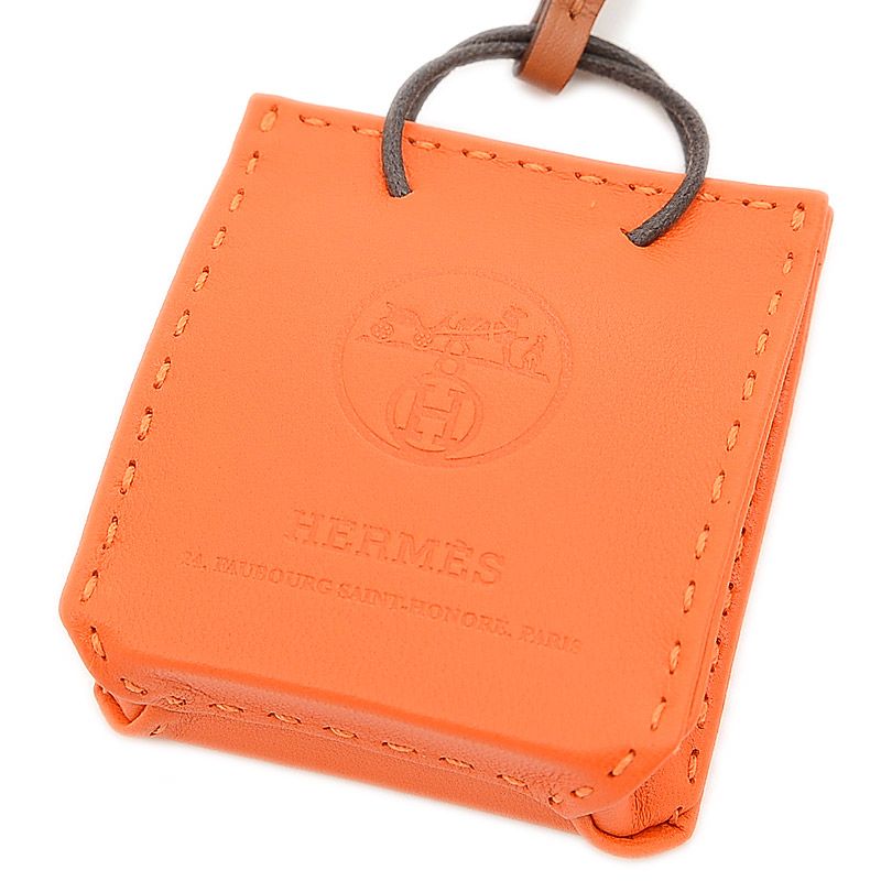 成約済】エルメス HERMES サックオランジュ バッグチャーム Y刻印