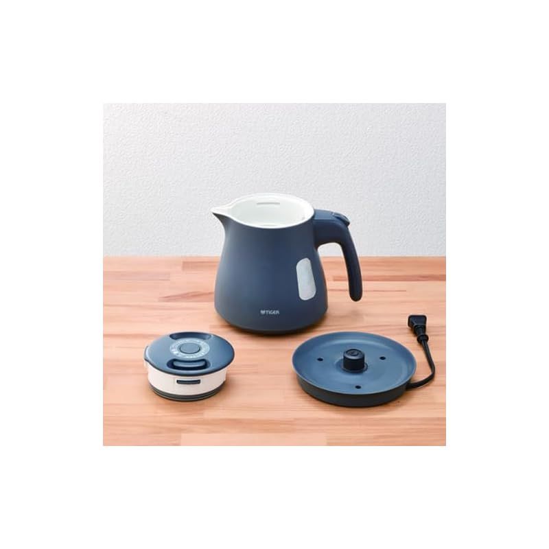 タイガー魔法瓶 PCM-A081-AS 電気ケトル 5SAFE 0.8L スレートブルー 1