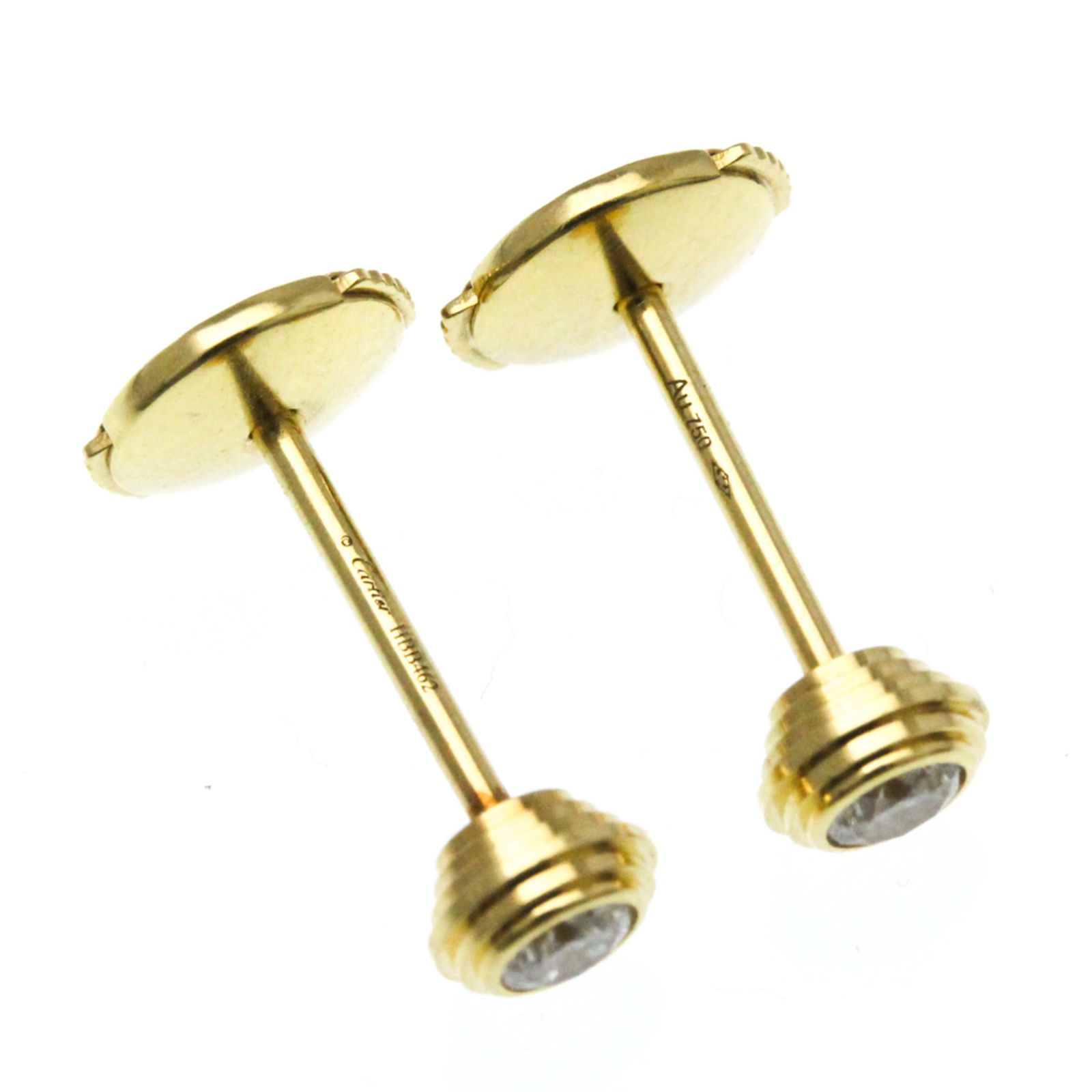 Cartier ダムールイヤリング Au750 YG イエローゴールド 1PD