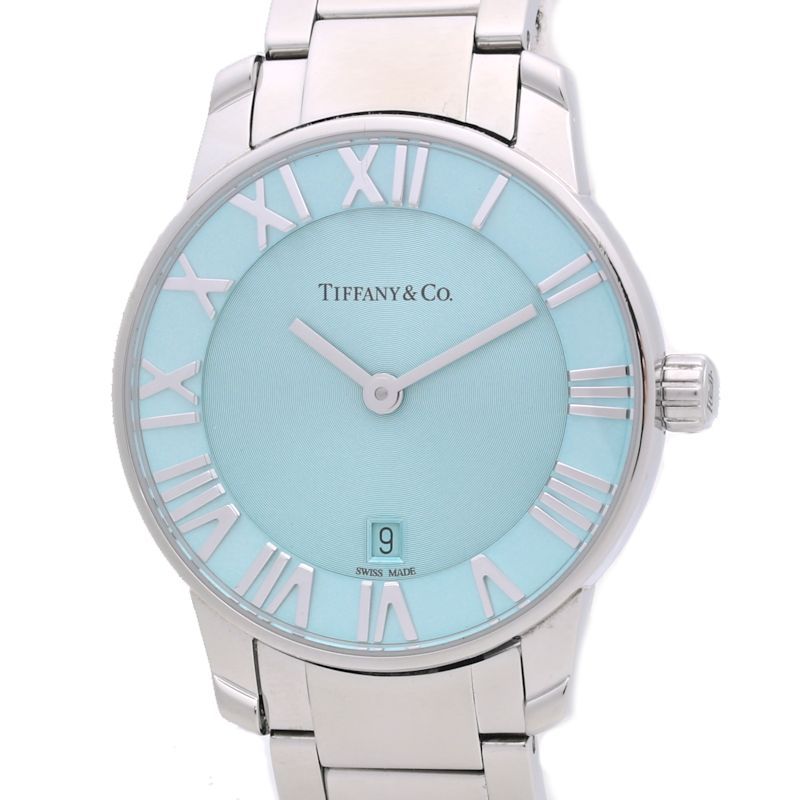 電池交換済】TIFFANY&Co ティファニー アトラス 腕時計 メンズ