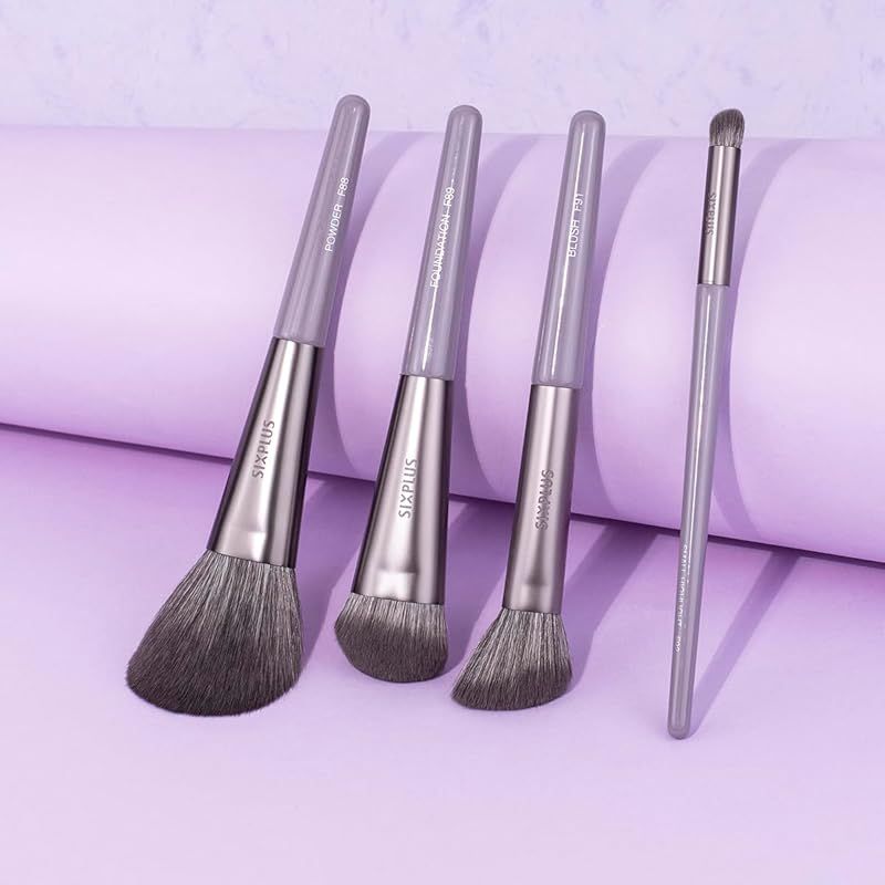 SIXPLUS 藤の花 シリーズ メイクブラシ4本セット フェイスブラシ