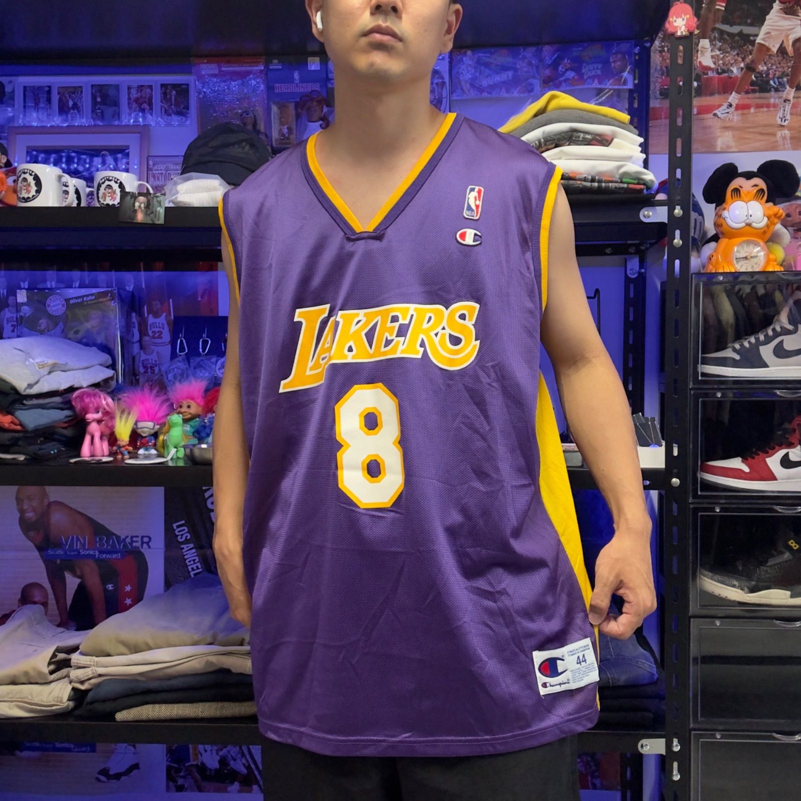 90s champion NBA LAKERS #8 Kobe Bryant バスケット ユニフォーム 