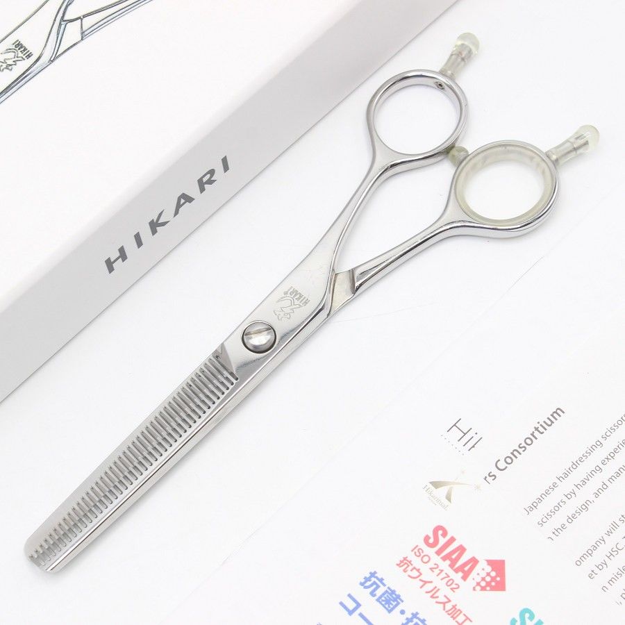 光シザー TRENDY IV 744 セニング 6インチ メガネハンドル 40目U溝 25% トレンディ ヒカリ