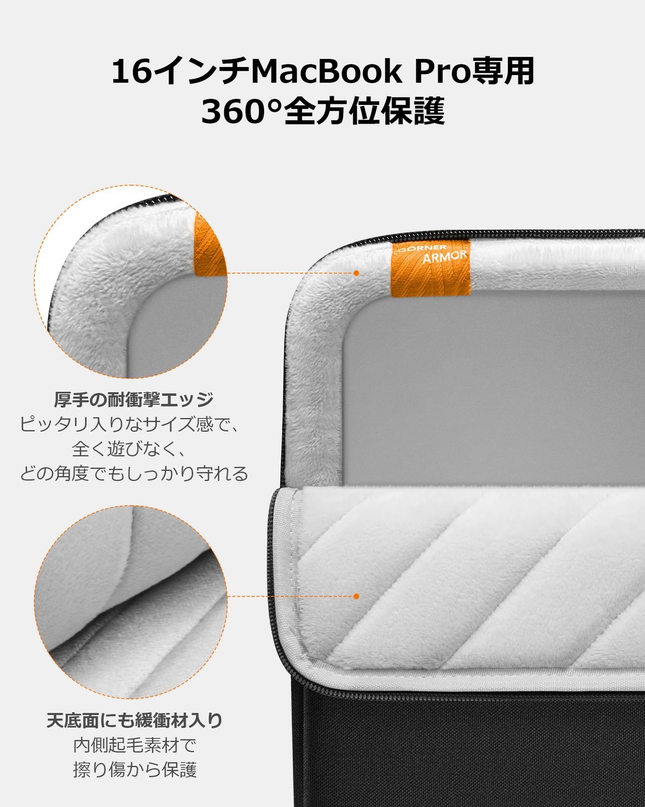36°耐衝撃 保護スリーブ