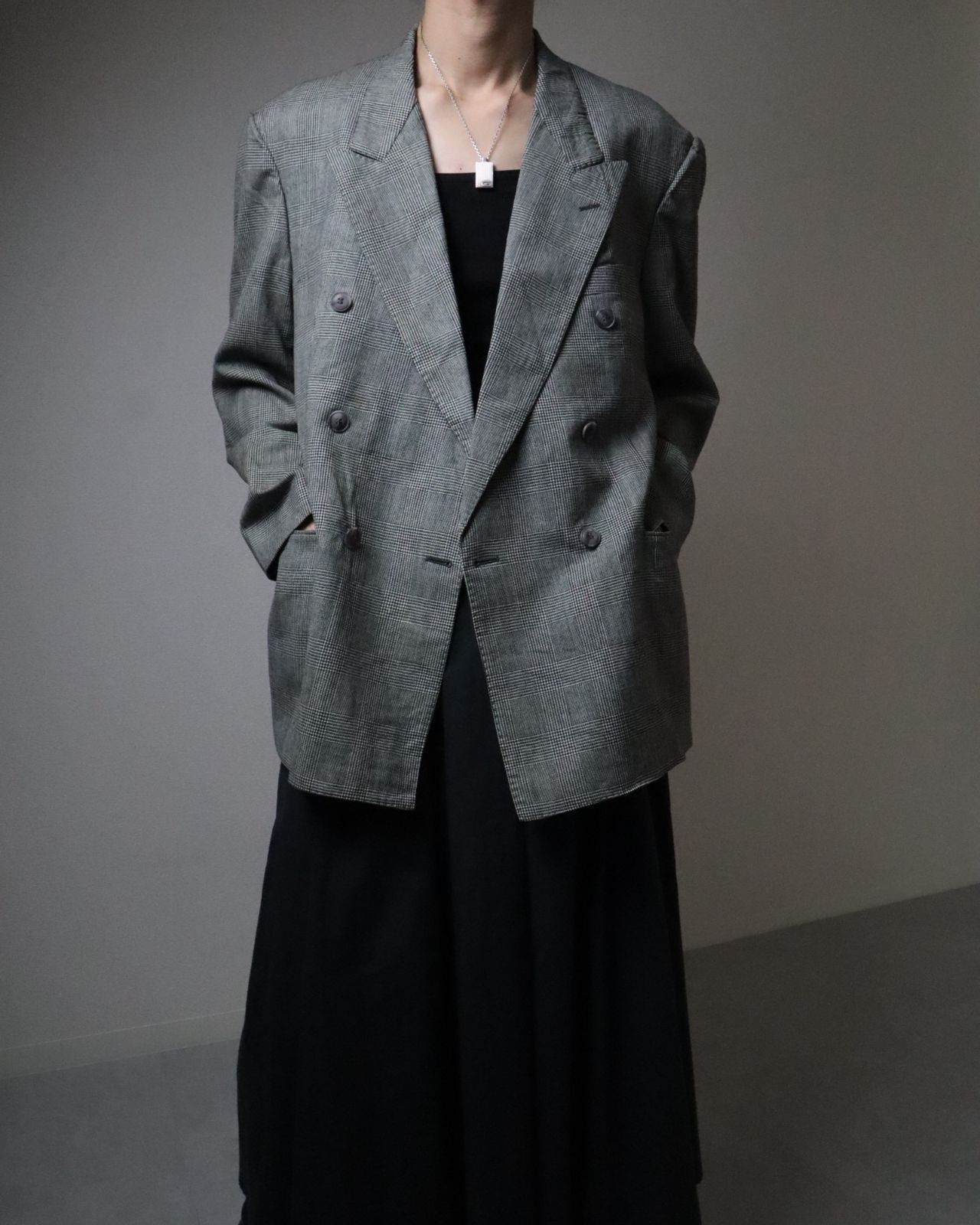 EURO vintage Switzerland made double breasted easy tailored jacket 